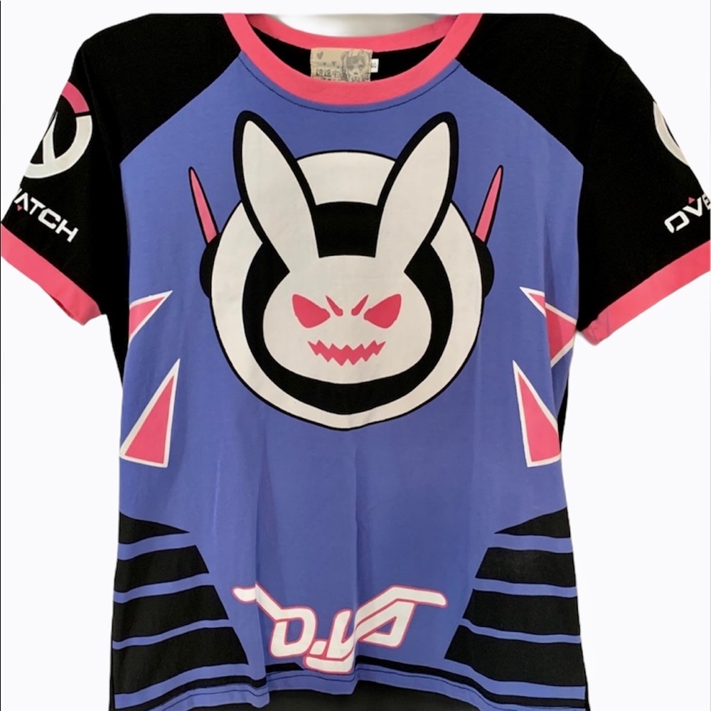 Overwatch D.Va DVA Rabbit BunnyT-shirt V2 -size small